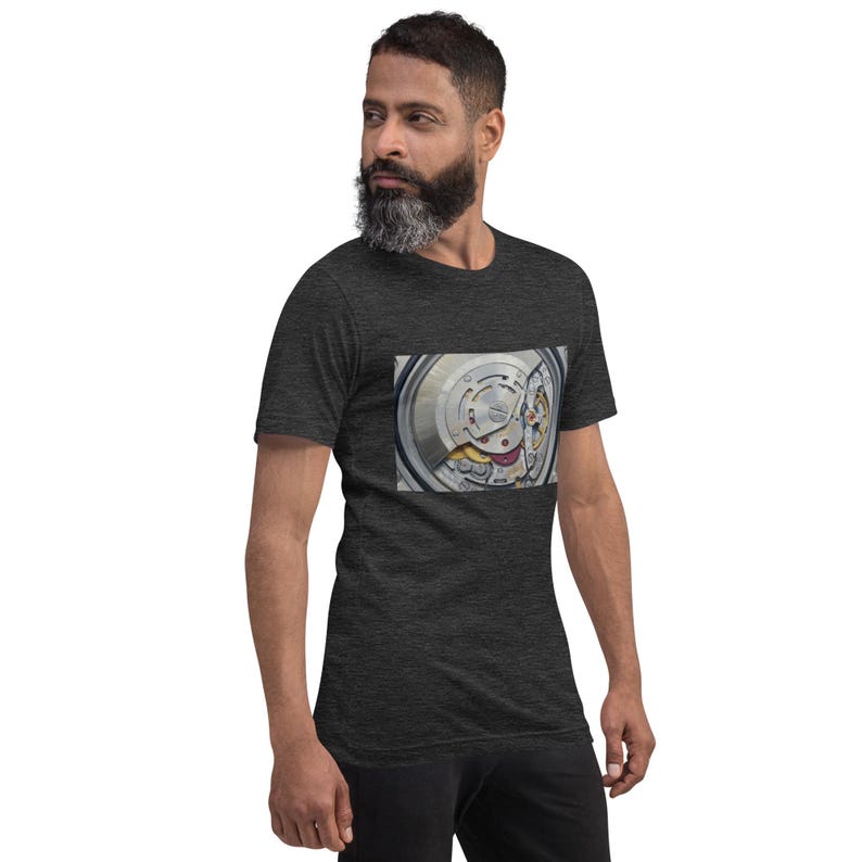 The Gilded Depth Tee – Mechanical Watch Movement T-Shirt, Luxury Skeleton Watch Graphic, Horology Gift, Minimalist Timepiece Shirt
