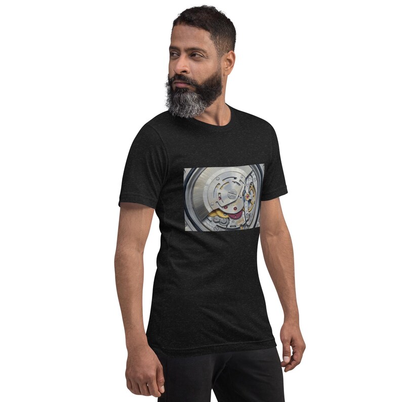 Mechanical Watch Movement T-Shirt, Luxury Watch Graphic Tee, Skeleton Watch Shirt, Horology Gift for Watch Lovers, Minimalist Timepiece Tee