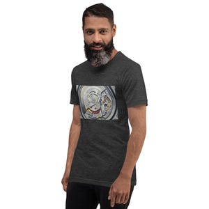 The Gilded Depth Tee – Mechanical Watch Movement T-Shirt, Luxury Skeleton Watch Graphic, Horology Gift, Minimalist Timepiece Shirt