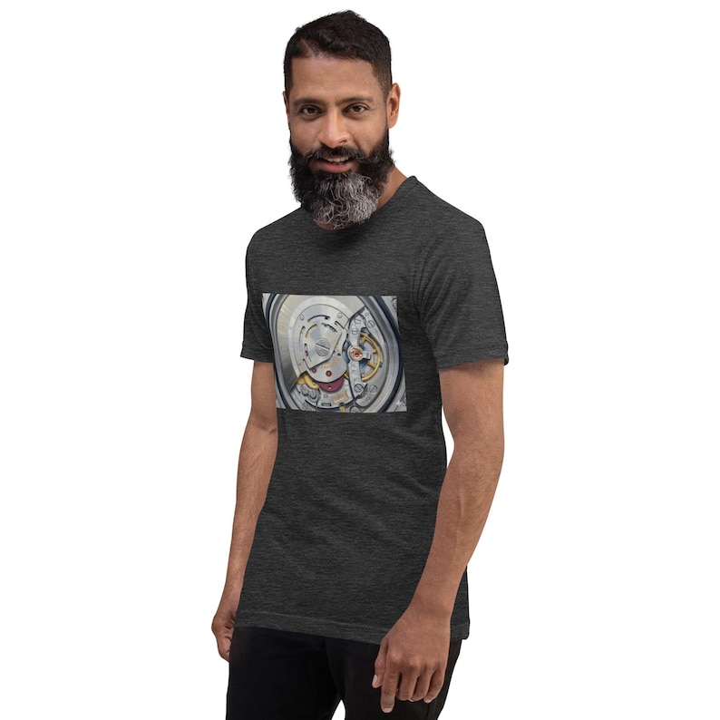 The Gilded Depth Tee – Mechanical Watch Movement T-Shirt, Luxury Skeleton Watch Graphic, Horology Gift, Minimalist Timepiece Shirt