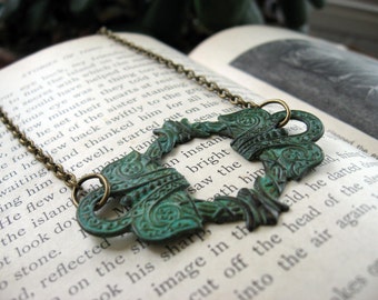 Patina Celtic Wreath Necklace