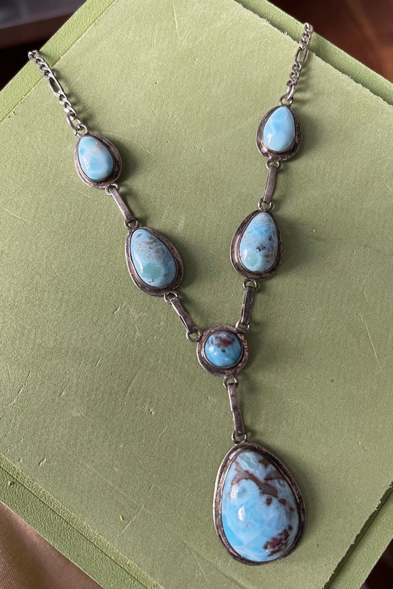 Southwestern design turquoise multi stone pendant