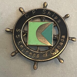 Canadian SS Empress CP ships brooch