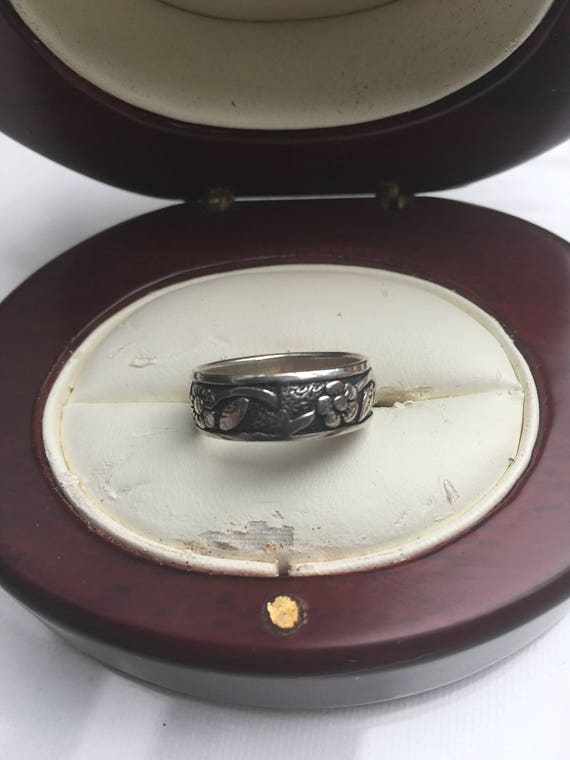 Sterling silver floral ring            VJSE - image 6