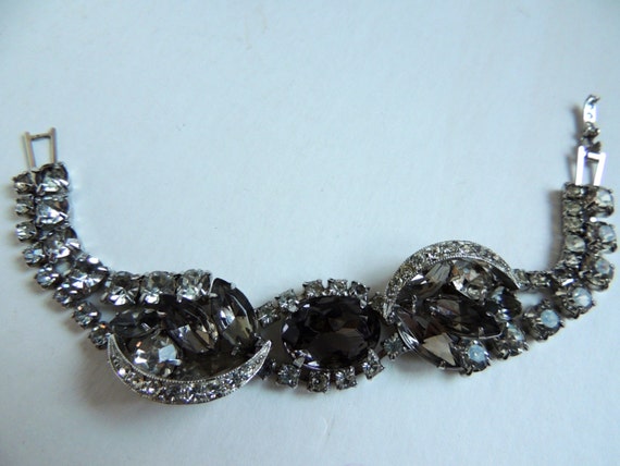 Juliana Delizza and Elster Smokey topaz rhineston… - image 1