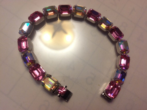 Kramer bracelet with aurora borealis crystals    … - image 1