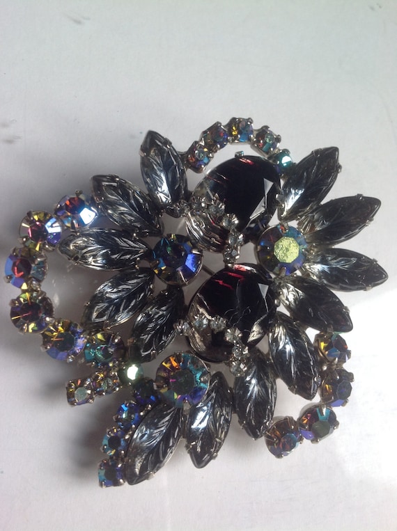 Juliana multicolor rhinestone brooch            VJ