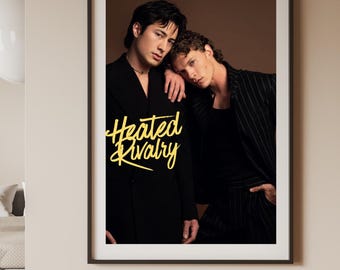 Póster de "Acalorada rivalidad", Shane Hollander e Ilya Rozanov, Booktok Hockey Smut (Descarga digital 18x24)