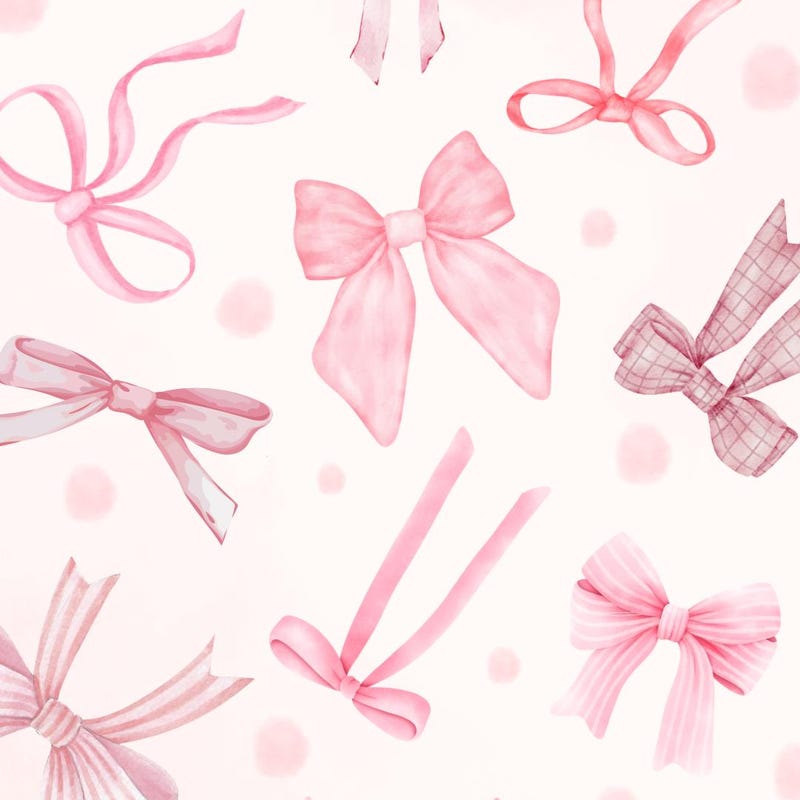 Pink Bow Wallpaper - Etsy