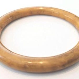 Bakelite Bracelet Orange Swirl Butterscotch Vintage