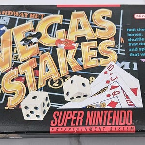 Vegas Stakes Super Nintendo Entertainment System 1993 SNES