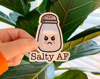 Salty AF Vinyl Sticker | Laptop Sticker | Water bottle Sticker