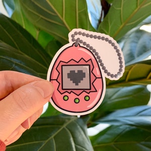 Tamagotchi 90s Retro Girl Vinyl Sticker