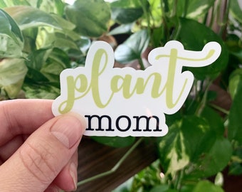 Plant Mom Vinyl Sticker