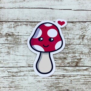 Kawaii Mushroom Vinyl Sticker