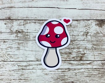 Kawaii Mushroom Vinyl Sticker