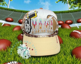 Boné de mamãe de futebol - boné de caminhoneiro