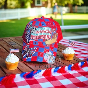 Hot dog Fourth of July Trucker Hat