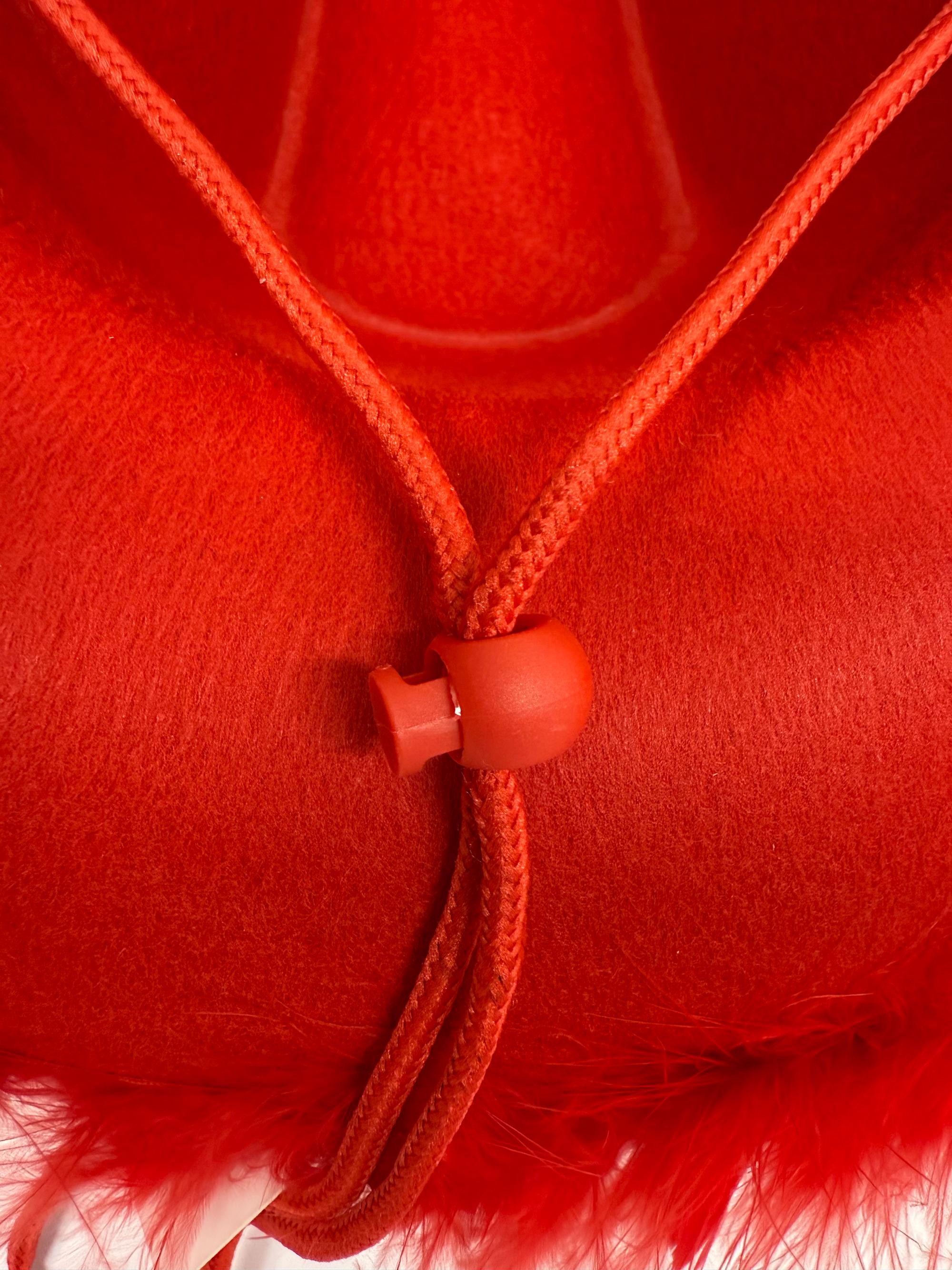 Red Cowboy Hat With Heart Shaped Sunglass,felt Cowgirl Hat 