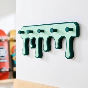 Customizable Drip Key Holder – Colorful Wall Mounted Organizer