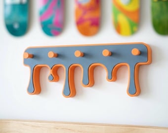 Anpassbarer Tropf-Schlüsselhalter zur Wandbefestigung - minimalistisches, farbenfrohes Design für den Schlüsselhalter-Organizer