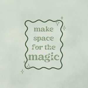 Space for Magic | Digital Art | Quote Print | Background | iPhone Wallpaper | iPhone Background | iPhone Lock Screen | iPhone Lock Screen