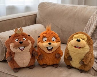 Pluszowa lalka Hoppers King, słodka pluszowa zabawka anime, miękka pluszowa zabawka, pluszowa postać Kawaii, prezent urodzinowy na Boże Narodzenie dla dzieci i fanów anime