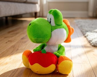 Oryginalny film Mario Anime Yoshi figurka wiaderka popcornu i pluszowy plecak ozdoba na biurko prezent urodzinowy