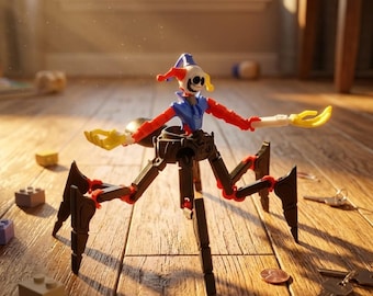 Drukowana w 3D figurka potwora grozy z ruchomymi stawami, ozdoba na biurko, zabawka łagodząca stres, prezent dla fanów gier