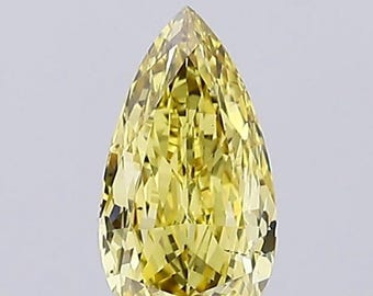 Yellow Pear Cut Lab Grown Diamond (0.15-0.50ct), Loose