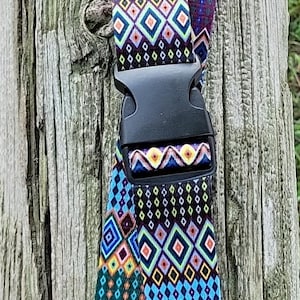 Horse Feed Bucket Strap, overhead feed bucket strap, Blue & Yellow Multi Print, Strap only