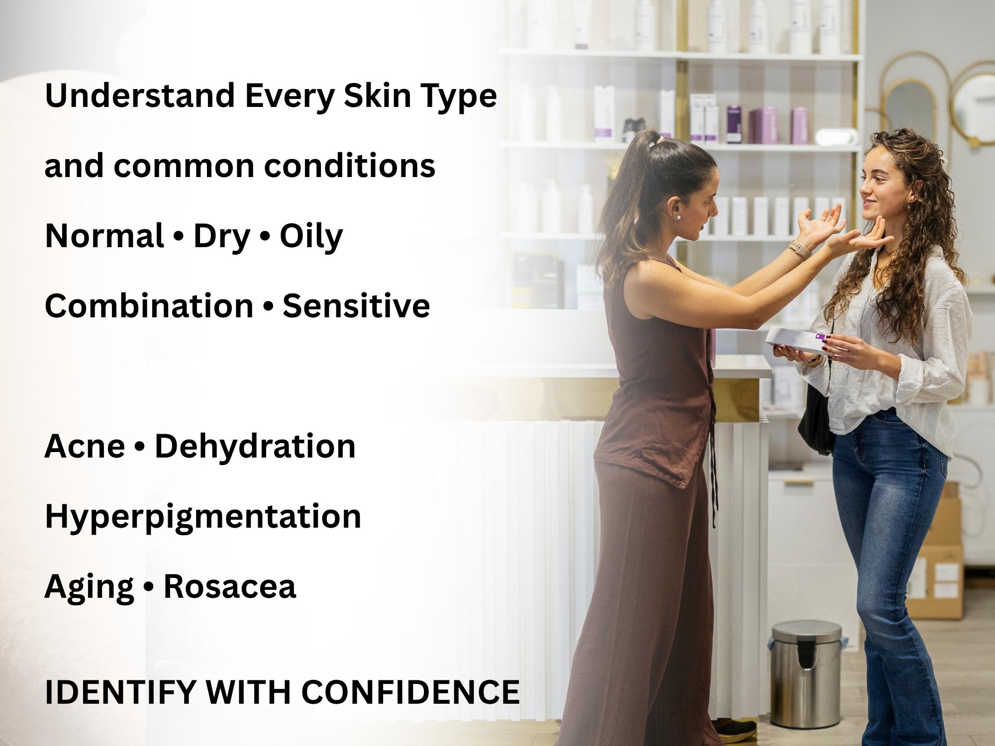 Esthetician Skin Analysis Cheat Sheet PDF | Skin Types & Conditions ...