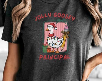 Principal Goose Christmas T-Shirt, Christmas Gift