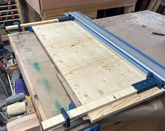 T-Track Parallel Guide System for Kreg track-saw, Woodworking Precision Cutting