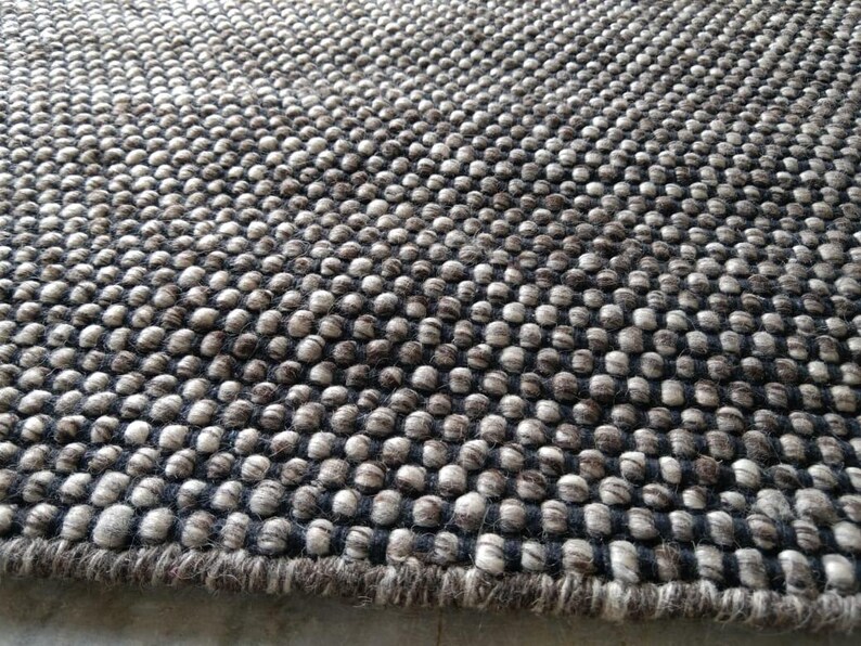 Bumpy Wool Rug Handwoven Wool Pebble Texture Carpet, Modern Minimalist Area Rug - Etsy