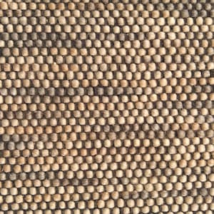 Handwoven fine Wool Rug | Beige, Grey, & Taupe Textured Area Rug.