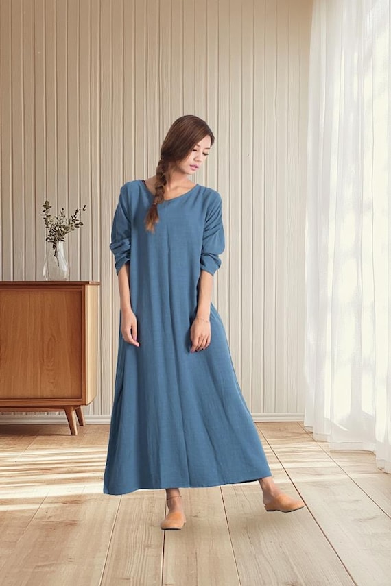 cotton lace dress Rich Fashion Cotton Lace Trim Summer Dress