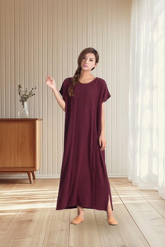 cotton linen boho dress LINEN BOHO SHORT DRESS