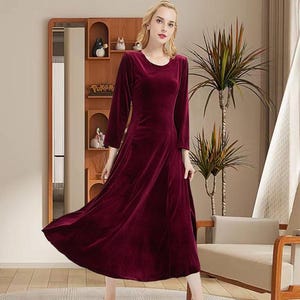 retro plus size christmas dress Retro Stage Vintage Christmas Swing Dress