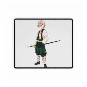 Demon Slayer Desk Mat, Anime Desk Mat for Gamers, Home Office Decor, Stylish Mouse Pad, Perfect Gift for Students, Desk Accessories