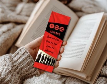 Marcapáginas inspirado en Arirang de BTS / Kpop coreano (Descarga digital)