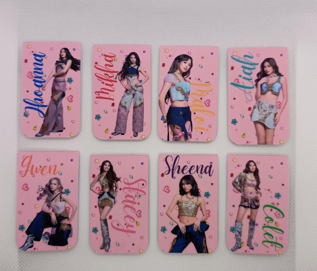 P-pop Inspired Magnetic Bookmark | BINI Aesthetic Bookmark | Cute Gift ...