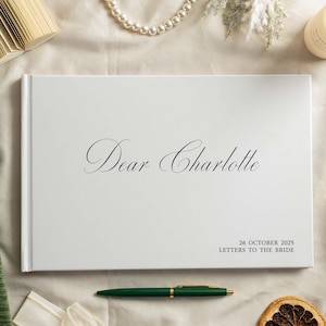 Wedding Guest Book Custom Reception Guestbook, Personalized Engagement Signning Book, Wedding Anniversary Gifts, Polaroid Wedding Guestbook