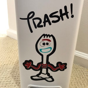 Forky Trash Sticker | Windshield Decal Vinyl Sticker