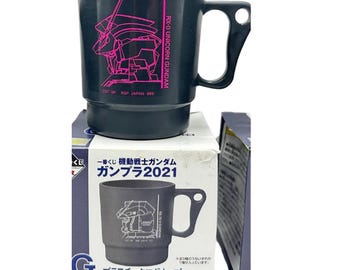Gundam RX-0 Unicorn Gundam Plastic Mug NEW BOXED Unused