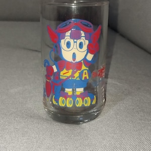Dr Slump Arale Chan Mitsuya Drinking Glass Hard to find Vintage Collectible NO BOX Free Worldwide Shipping