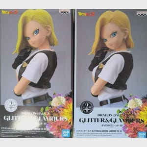 Dragon Ball Z Glitter & Glamours Android 18 25 cm Zestaw figurek 2 szt. NOWYCH W PUDEŁKU