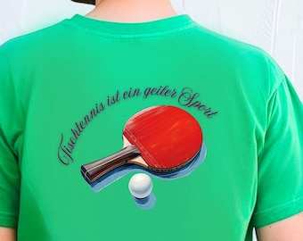 Camiseta de tenis de mesa, camiseta de ping pong, camiseta de tenis de mesa "deporte increíble", regalo para él o ella, camiseta unisex