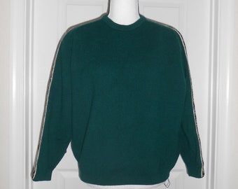 Vintage Strick-Meiser Sweater Size XL ? Green Wool Crew Neck Made in Austria