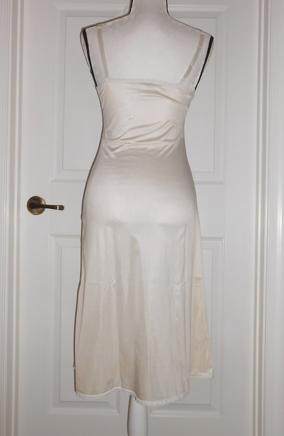 Vintage Nancy King Lingerie Full Slip Size 34 Off Whi… - Gem